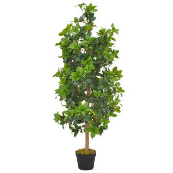 vidaXL Kunstplant met pot laurierboom 120 cm groen, Verzenden, Nieuw