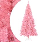 vidaXL Kunstkerstboom met standaard 180 cm PVC roze, Diversen, Kerst, Verzenden, Nieuw