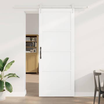vidaXL Schuifdeur ORKDAL 93 x 232 cm Bewerkt hout Wit, Verzenden, Nieuw