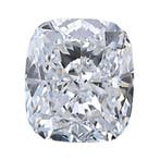 1 pcs Diamant (Natuurlijk) - 1.02 ct - Cushion - D, Nieuw