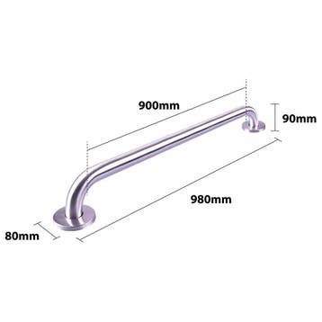 Handgreep RVS met geborstelde afwerking | Lengte: 98 cm | Wa, Ophalen of Verzenden, Nieuw