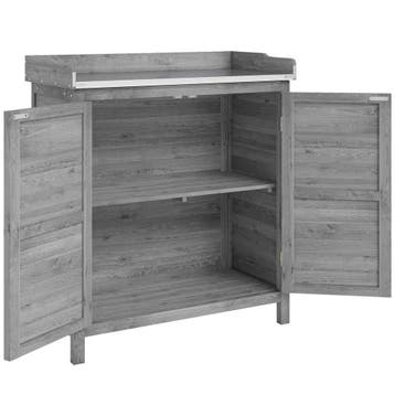 Planttafel Met Houten Onderkast Voor Buiten, Tuinkast Met Ve, Verzenden, Nieuw