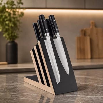 Yaxell Zen Messenset – 7-delig – Magnetisch Beukenhouten, Ophalen of Verzenden, Nieuw, Hout