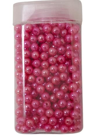 Rijgparels Pearls Fuchsia 8 mm 220 gr. 475 stuks, Ophalen of Verzenden, Nieuw