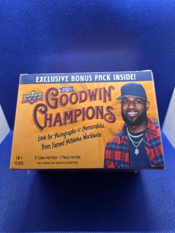 2021 Upper Deck Goodwin Champions Blaster Box - 1 Sealed box, Nieuw