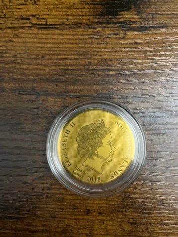 Salomonseilanden. 10 Dollars 2018 Elizabeth II - 1/100 Oz