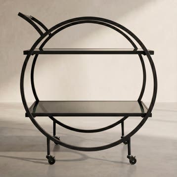*WOONWINKEL* Ronde Design Trolley Zwart, Verzenden, Nieuw, Zwart
