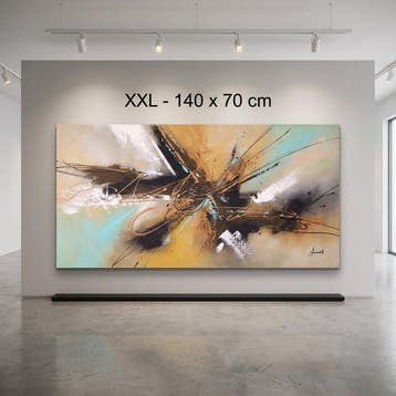 Monika Spiewak - Abstract - Oil Painting Stretched On The
