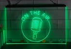 Studio microfoon neon bord lamp LED verlichting reclame lich, Verzenden, Nieuw