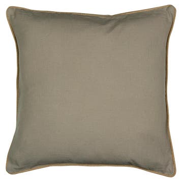 kussen beige met jute bies 55x55cm*, Verzenden, Nieuw
