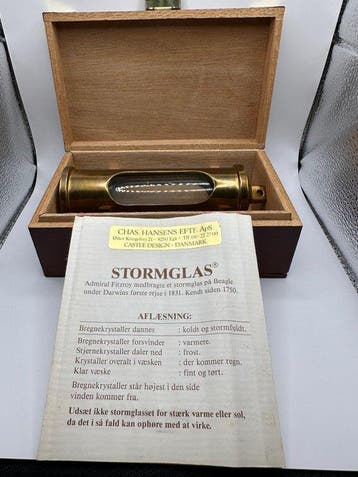 lunde design Admiral fitzroy barometer - Messing, Glas, Hout