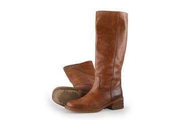 Nelson Laarzen in maat 40 Cognac, Kleding | Dames, Schoenen, Hoge laarzen, Overige kleuren, Verzenden, Zo goed als nieuw