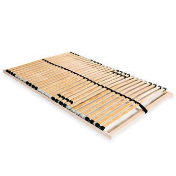 vidaXL Lattenbodem met 28 latten 7 zones 120x200 cm, Bruin, Verzenden, Nieuw, Twijfelaar