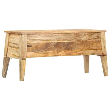 vidaXL Opbergbox 99x35x48 cm massief mangohout, Huis en Inrichting, Woonaccessoires | Kisten, Verzenden, Nieuw