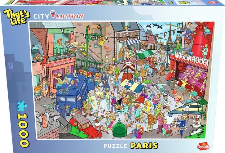 That’s Life City - Edition Paris Puzzel (1000 stukjes) |, Hobby en Vrije tijd, Denksport en Puzzels, Nieuw, Verzenden