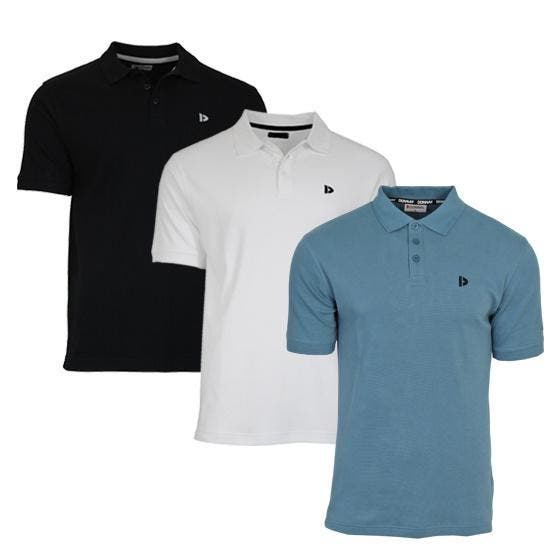 Donnay Donnay Heren - 3-Pack - Polo shirt Noah - Zwart / Wit, Kleding | Heren, Polo's, Nieuw, Verzenden