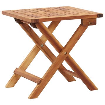 vidaXL Salontafel inklapbaar 40x40x40 cm massief acaciahout, Verzenden, Nieuw, Hout