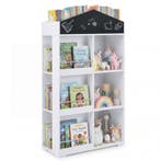 LIVSK Boekenkast in Huisvorm - 3 Planken - Ingebouwd Krijtbo, Verzenden, Nieuw
