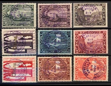 België 1928 - Eerste Orval met opdruk Postzegeldagen, Gestempeld