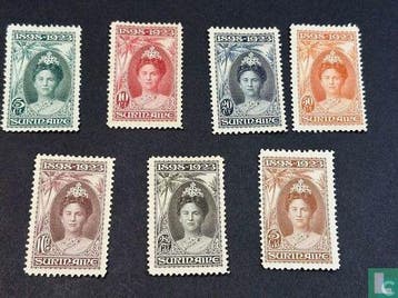 Suriname - Regeringsjubileum Wilhelmina 1898-1923 - 1923, Verzenden, Postfris