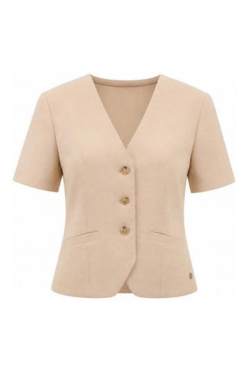 Josh V Blazer in maat S Beige, Kleding | Dames, Josh V, Verzenden, Zo goed als nieuw, Beige