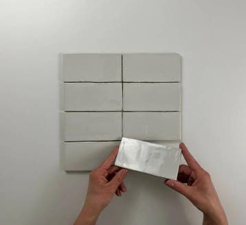 Wandtegel Equipe Cerámica Atlas Grijs Glans 7,5x15, Nieuw, Minder dan 20 cm, 10 m² of meer, Wandtegels