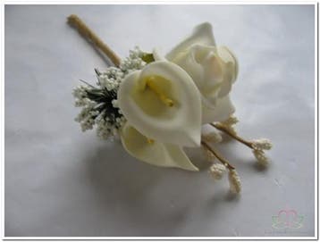 Maatwerk Corsage Calla Roos Cremepeach New Style Pick, Ophalen of Verzenden, Nieuw