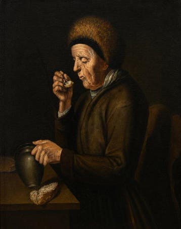 Duitse school (XVIII) - Anciano comiendo