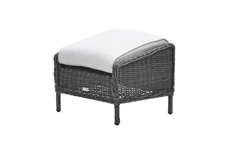 GI Osborne voetenbank - Donker Grijs/Zand, Tuin en Terras, Tuinstoelen, Nieuw, Wicker, Verzenden