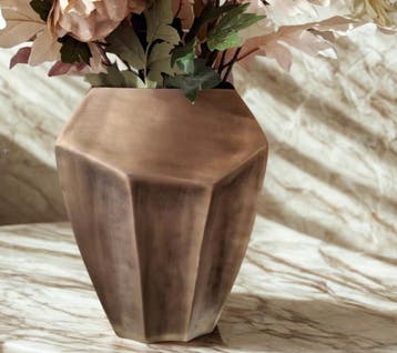 Vaas Cordoba metaal, hoogte 35 cm., Verzenden, Nieuw