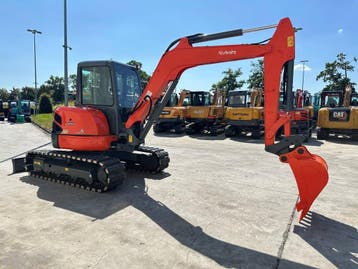 Veiling: Midigraafmachine Kubota KX155-3SZ Diesel, Ophalen, Graafmachine