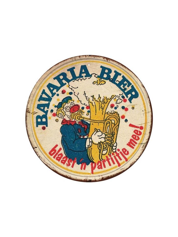 Bavaria Bier - Blaast n partijtje mee!, Huis en Inrichting, Woonaccessoires | Wanddecoraties, Ophalen of Verzenden