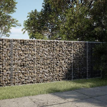 vidaXL Schanskorf 200x100x100 cm gegalvaniseerd ijzer, Verzenden, Nieuw, Metaal