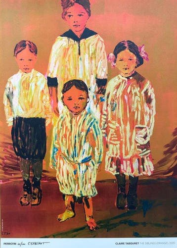 Claire Tabouret (1981) - The Siblings (orange)