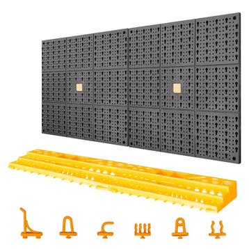 vidaXL Gereedschapswand 50 haken 500x1000 mm polypropeen, Verzenden, Nieuw