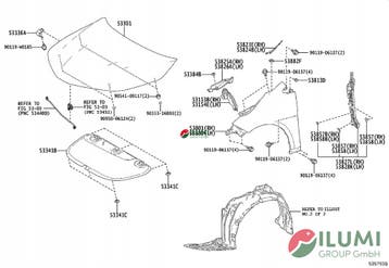 Spatbord links voor Toyota Corolla E21 Sedan 53802-02280 nie, Auto-onderdelen, Verzenden, Gebruikt, Toyota