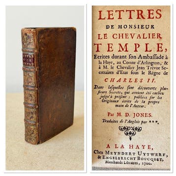 Sir William Temple - Lettres de Monsieur le Chevalier Temple