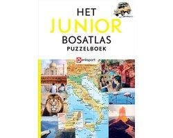 Denksport - Het Junior Bosatlas Puzzelboek - logische puzzel, Verzenden, Zo goed als nieuw