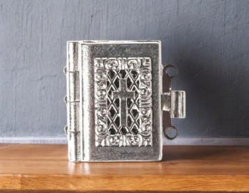 Wensdoosje of prayerbox Rhodium-plated schuifslotje voor..., Ophalen of Verzenden, Nieuw, Kraal