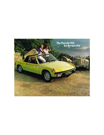 1973 PORSCHE 914 BROCHURE ENGELS, Nieuw, Porsche, Author