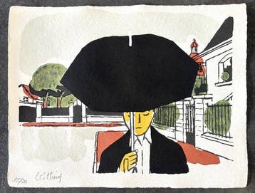 Götting - 1 Zeefdruk met originele kleurstelling -, Nieuw