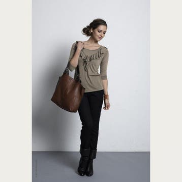 Mothers en Voque Zwangerschapsshirt Positieshirt Ribbled Ruf, Nieuw