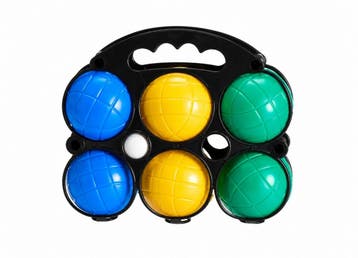 Jeu de boules set met 6 ballen van 72 mm en een witte bal..., Verzenden, Nieuw