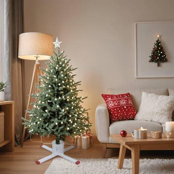 vidaXL Kerstboomstandaard 61x61x15,5 cm wit, Verzenden, Nieuw