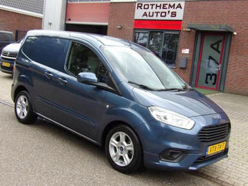 Ford Transit Courier 1.0 BENZINE 100PK 2023 VELE EXTRAS TOP, Gebruikt, Euro 6, Blauw, Overige brandstoffen