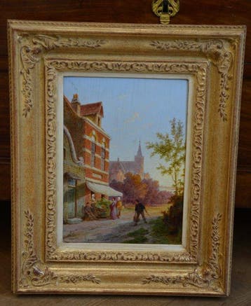 Pieter.Cornelis Dommershuijzen(1834-1912) - Stadsgezicht