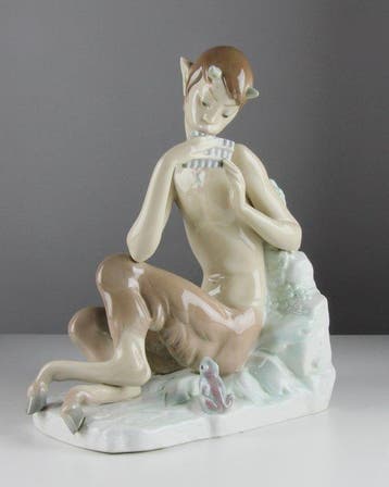 Lladró - Beeldje - Satyr with Frog - #01001093 - Porselein