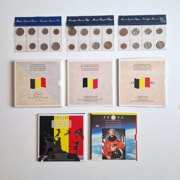 België. FDC Jaarsets 1979 t/m 1992 (8 opeenvolgende) (Zonder
