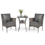 LIVSK Bistroset - Elegant Rotan - Ergonomische Stoelen - Geh, Verzenden, Nieuw