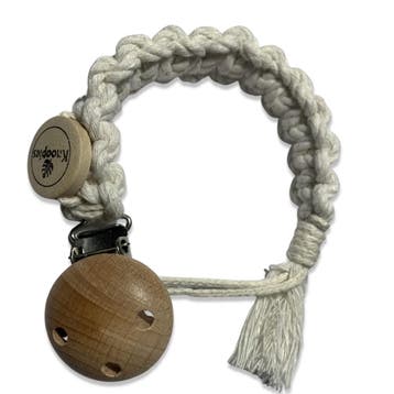 Knoopies Speenkoord -  Gebroken Wit - Katoen - Macramé -, Ophalen of Verzenden, Nieuw